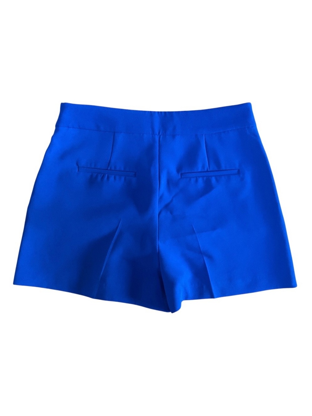 Zara Bright Blue High-Waist Tailored Shorts - Picture 2 of 5